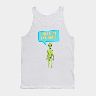 I Was At The Mall Funny Miami Alien Tank Top